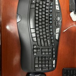 Logitech K350 Keyboard And Mouse Bundle.