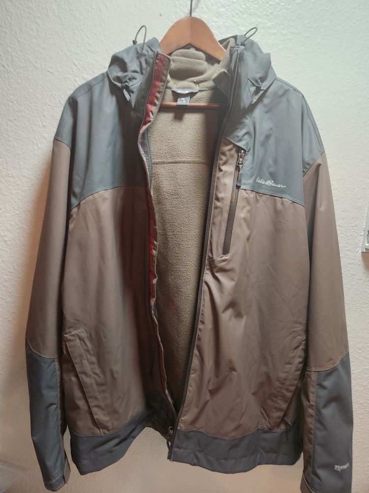 Eddie Bauer Weatheredge Plus Hooded Waterproof Jacket- XL