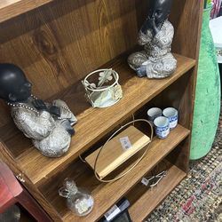 Brown bookcase