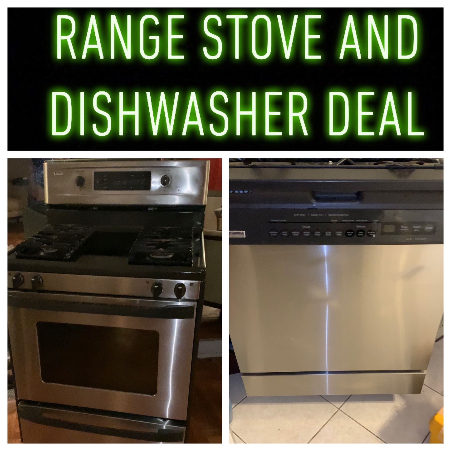 Range Stove and Dishwasher Deal