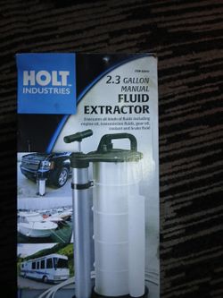 Holt industries 2.3 gallon manual fluid extractor
