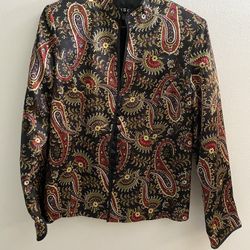 MSK Silky Paisley printed Jacket