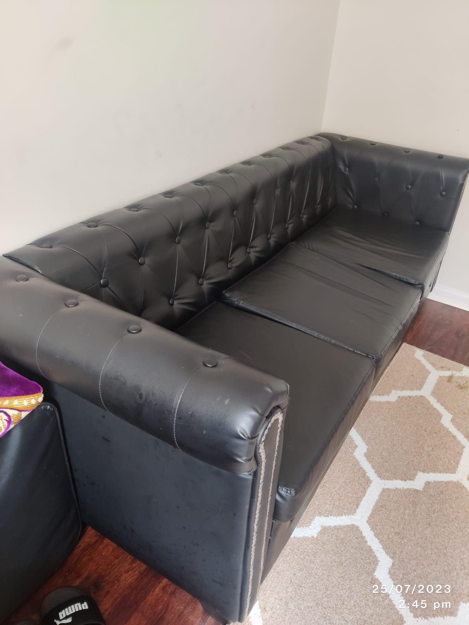 Black couch