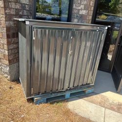 New, 4.9x2.6 Metal Shed, NO FLOOR, NO shelf