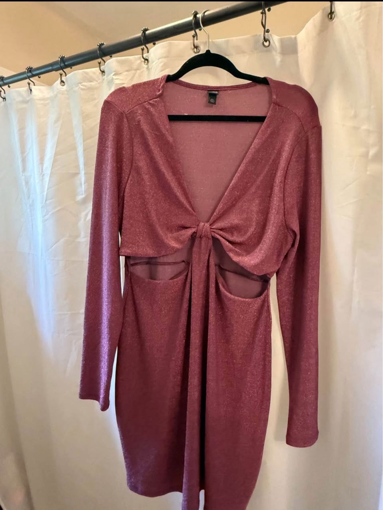 Pink/plum shimmer dress