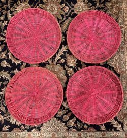 Vintage Wicker Coasters 