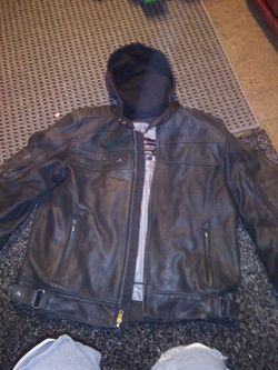 Tourmaster blacktop leather jacket
