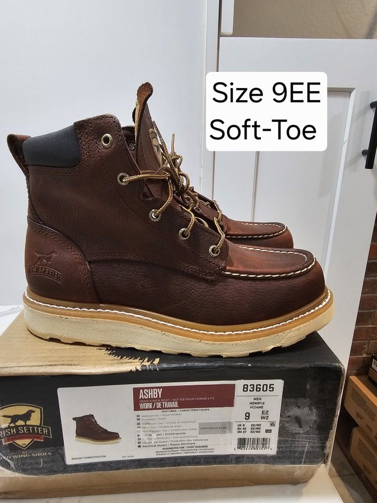 Red Wings Irish Setter Soft Toe Boots Size 9EE
