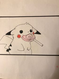 pikachu anime drawing art