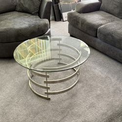 2 Piece Glass End Tables