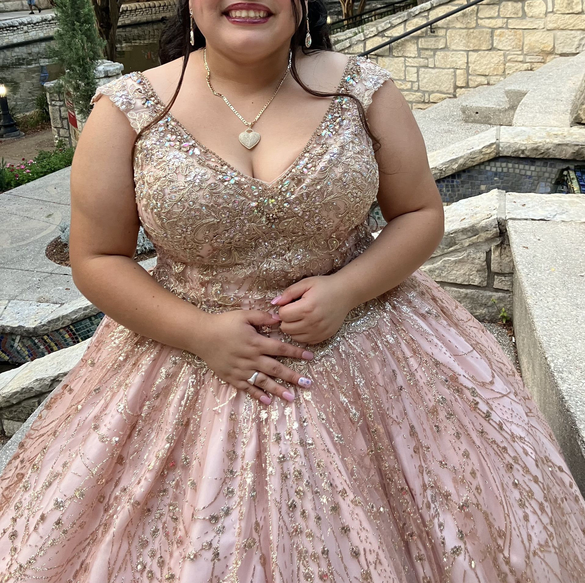 Rose gold Quince Dress