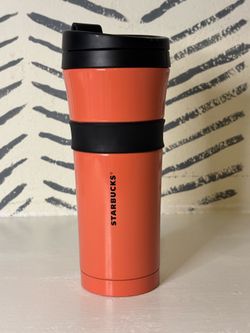 Starbucks Orange Ceramic Travel Tumbler – New