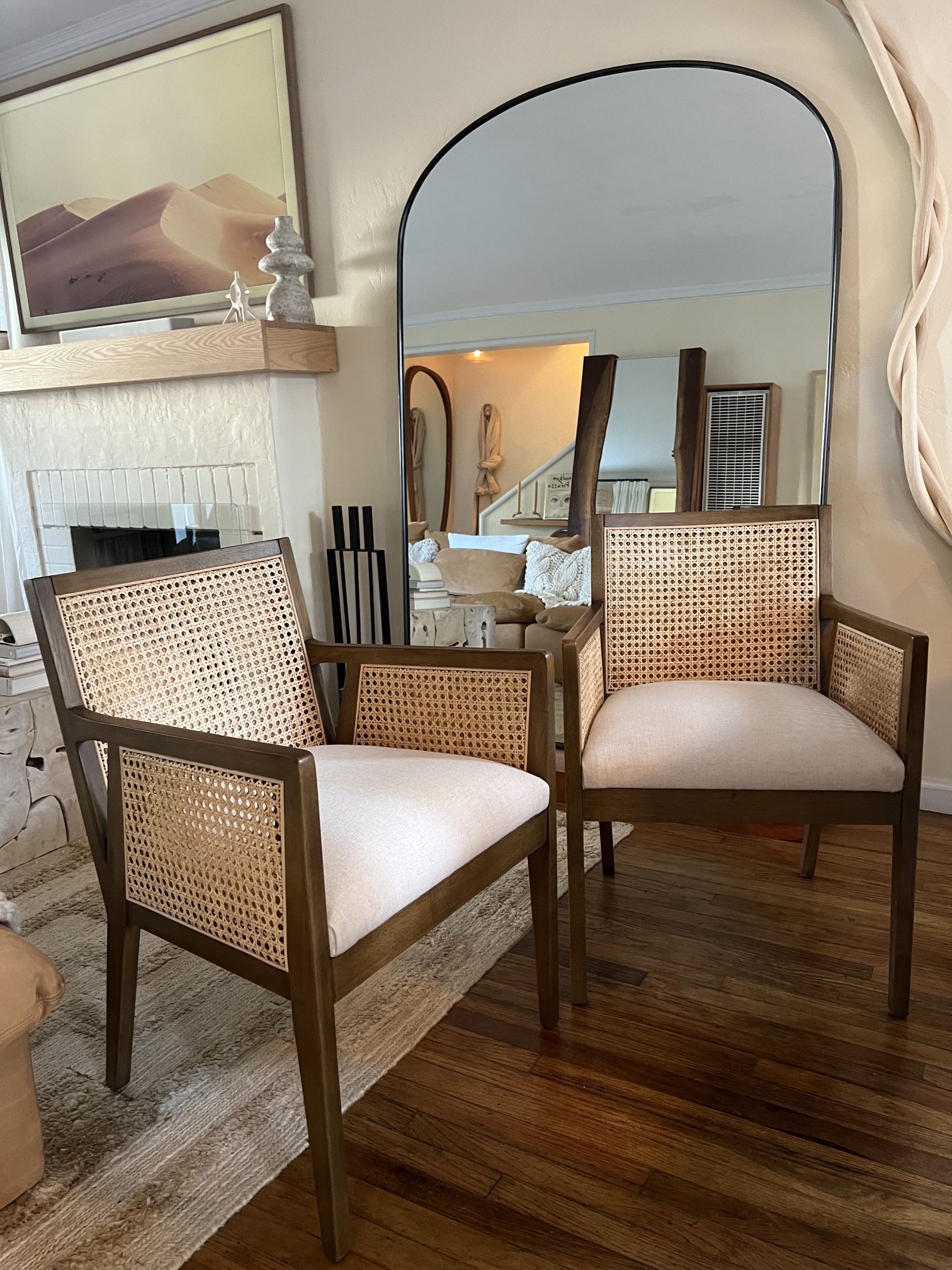Pottery Barn - Lisbon Cane Dining Armchair SET OF 2