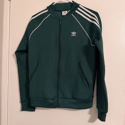Adidas Teal Jacket with White Accents