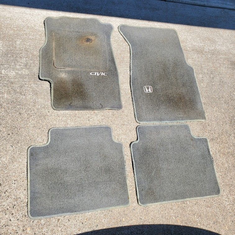 96-00 Honda Civic Coupe/hatchback Floor Mats GRAY