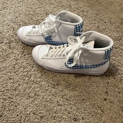 Nike Blazers Blue and White