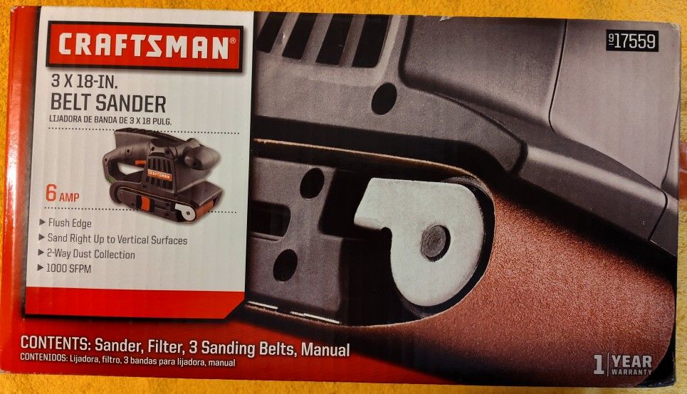 Sears Craftsman 3x18 Belt Sander - Model 917559 **NEW**
