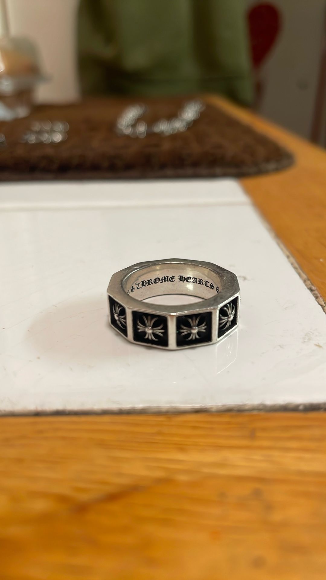Chrome Hearts Size 8 Silver Ring 925