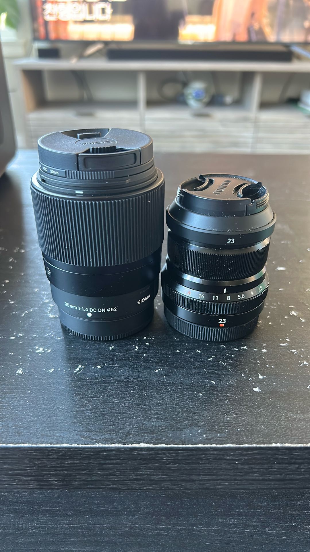 Fuji x Lenses 23mm F/2 Sigma 30mm F/1.4