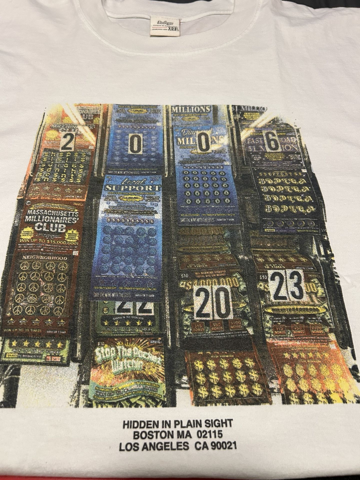 XXL BODEGA LOTTERY SCRATCHERS TEE SHIRT