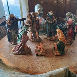 Pre-Owned Large 7-Piece Mark Roberts Nativity Set