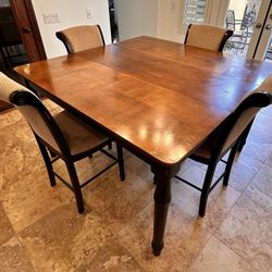Counter Height Dining Table AND 4 Chairs