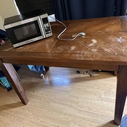 Table And Microwave 