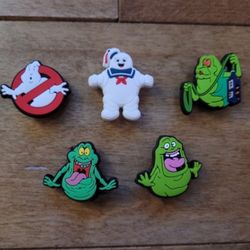Lot Of 5 Ghostbusters Shoe Charms 