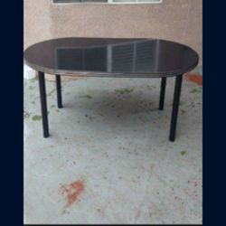 Black Kitchen Table 60"×36"×31" (Like New)