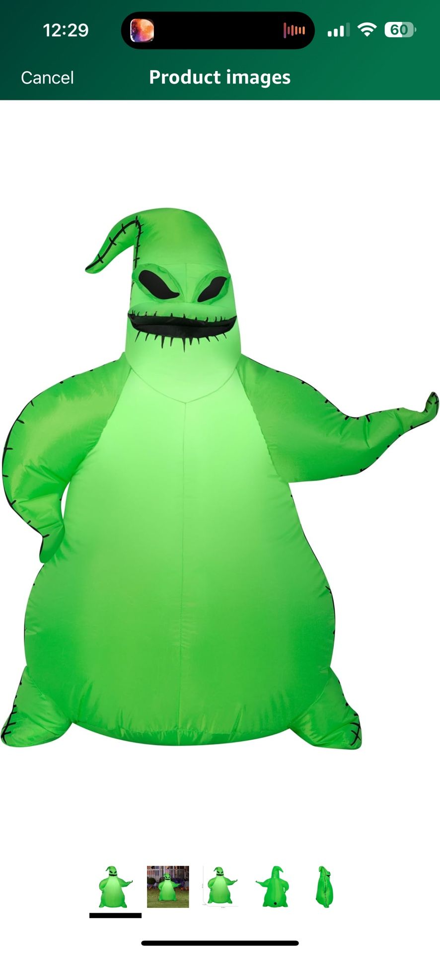 Oogie Boogie nightmare Before Christmas Inflatable 