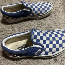Blue Checker Vans