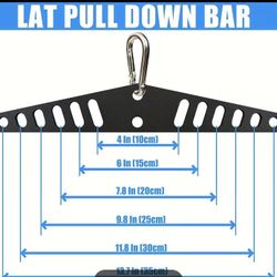 Adjustable Pull Down Bar Attachment For Pulley