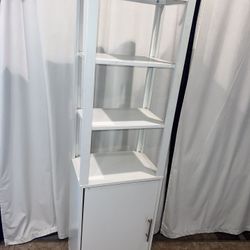 Tall White Storage Cabinet