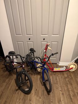 Bmx bike/scooter lot