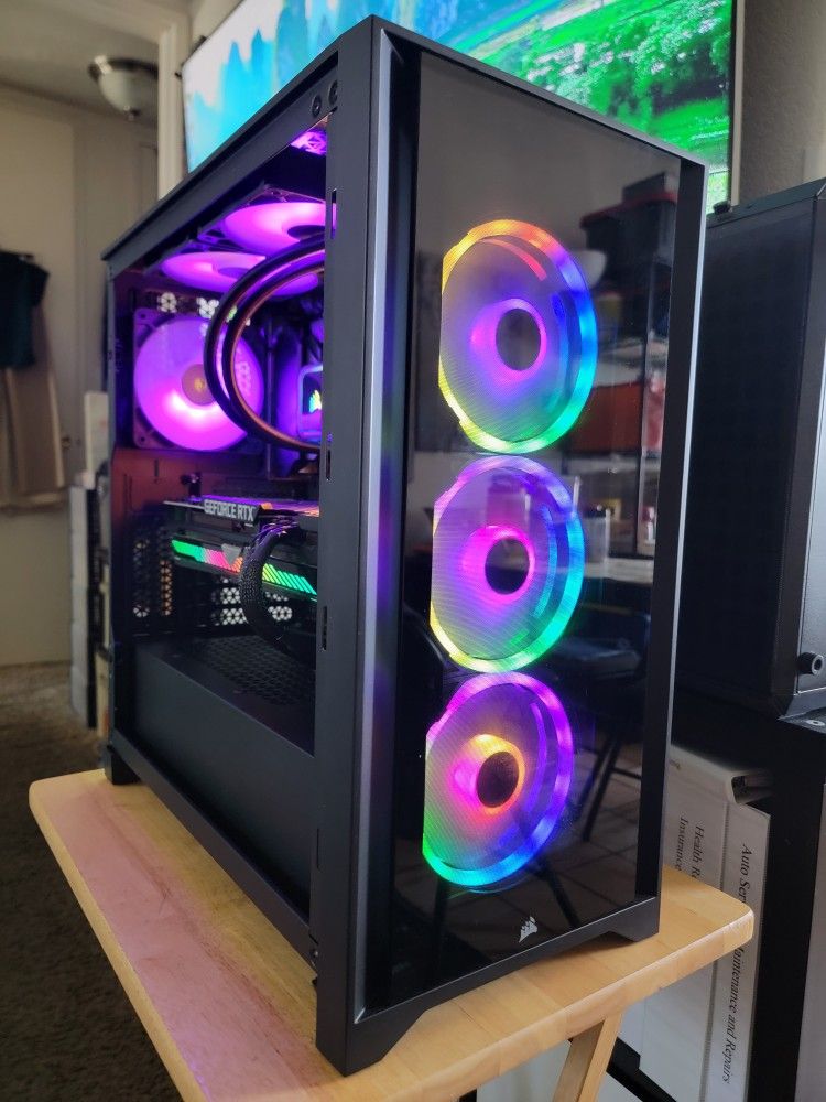 Gaming PC Computer | i9-12900K, Asus ROG Strix RTX 3070, 64GB RAM, H150i 360mm AiO, 2.25TB M.2 SSD. 4TB HDD