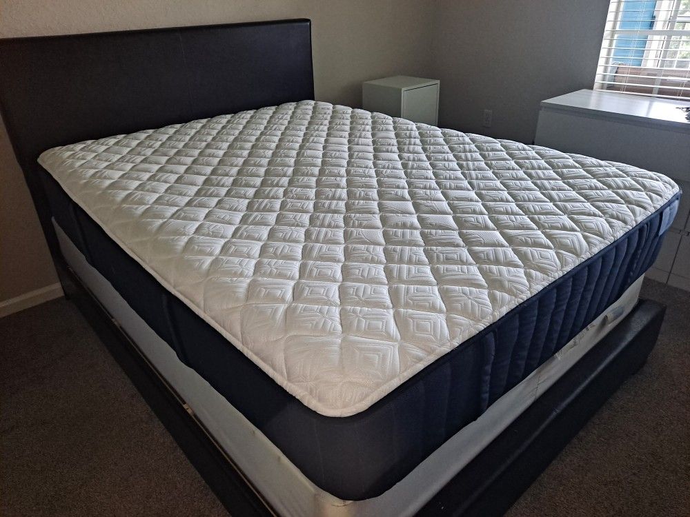 Bed And Queen Mattress With Boxspring