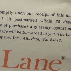 Line Cedar  Chest  Antique  