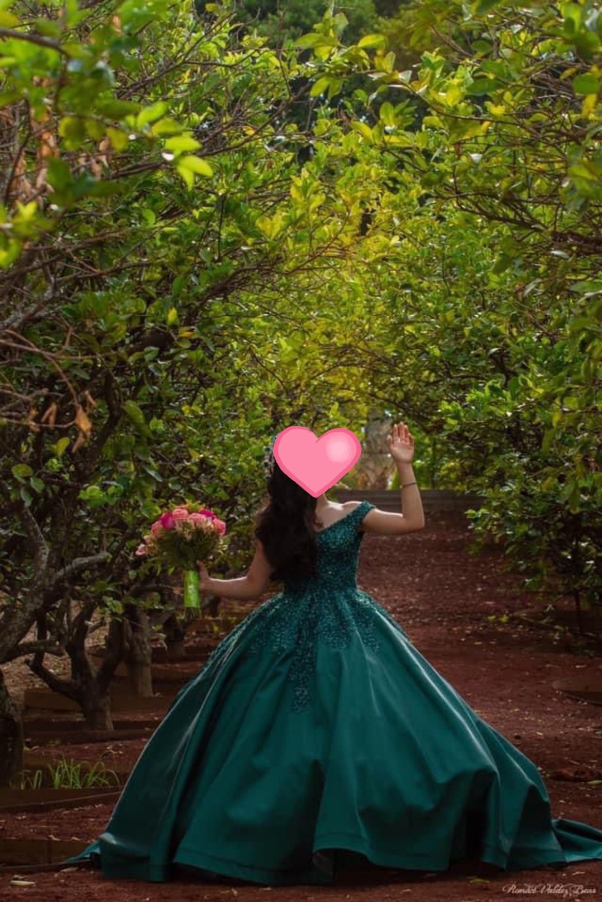Emerald Green QuinceaƱera Dress