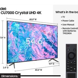 Samsung 55in Crystal UHD  Smart TV