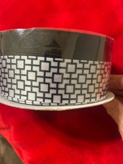 Decorative Ribbon Spool Geometric Pattern