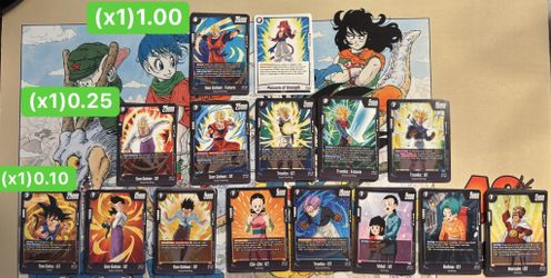 Dragon Ball Fusion World Dual Evolution Loose Cards Black Deck