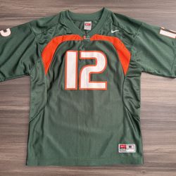 Nike NCAA Miami Hurricanes #12 Football Jersey Youth Size Medium