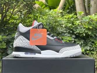 Air Jordan 3 Black Cement Sneaker