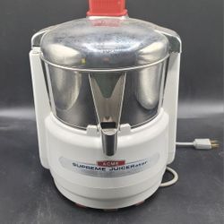 ACME Supreme JUICERator Model 6001 Stainless Heavy Duty USA Tested & Works