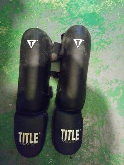 Title boxing shin guards