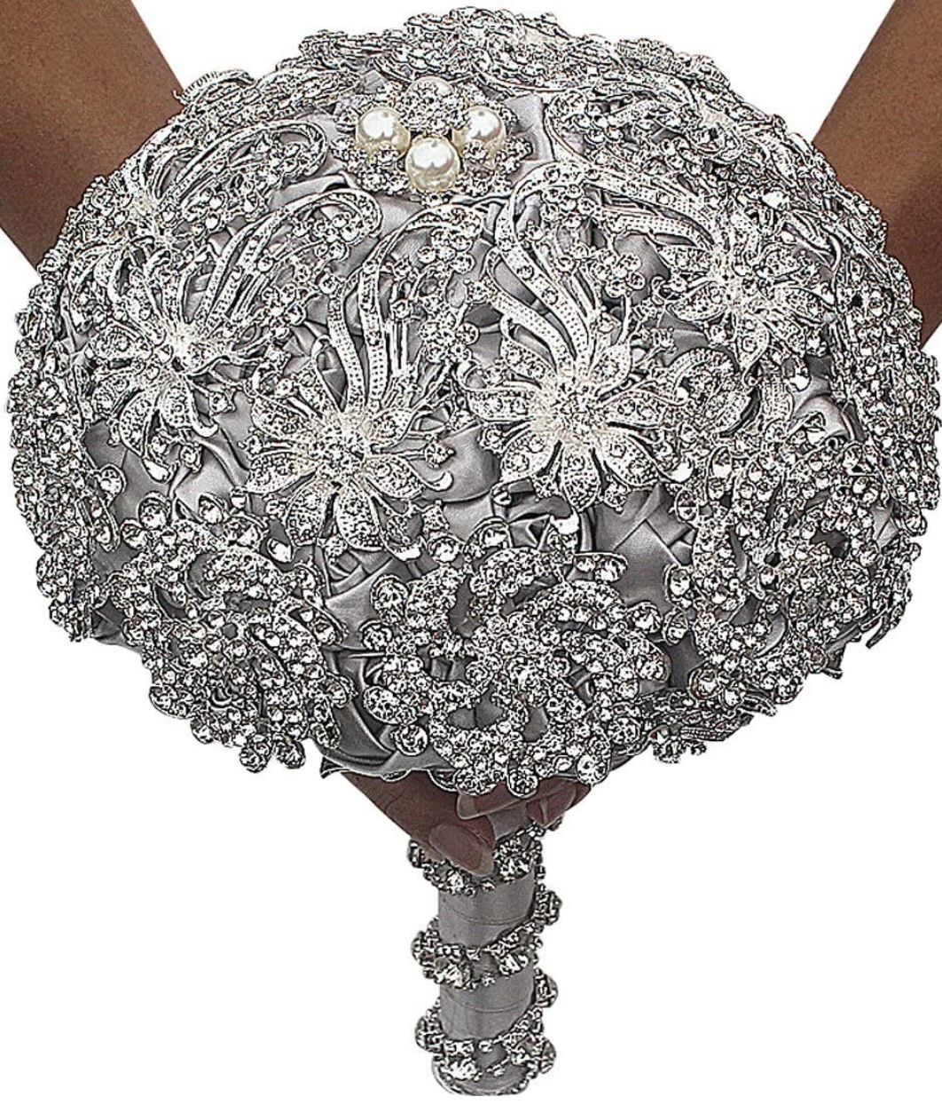 Silver Bridal Bouquet