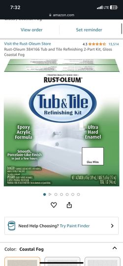 Tub And Tile Refinishing Kit. Brand New