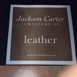 Jackson Carter  leather couch and chair set