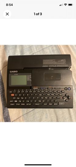Casio Cw- K85 Thermal Disc  Title Printer Black No Power Cord 