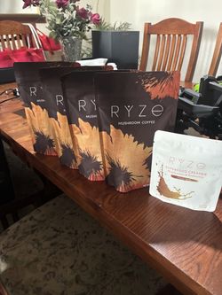 Ryze mushroom coffee and creamer